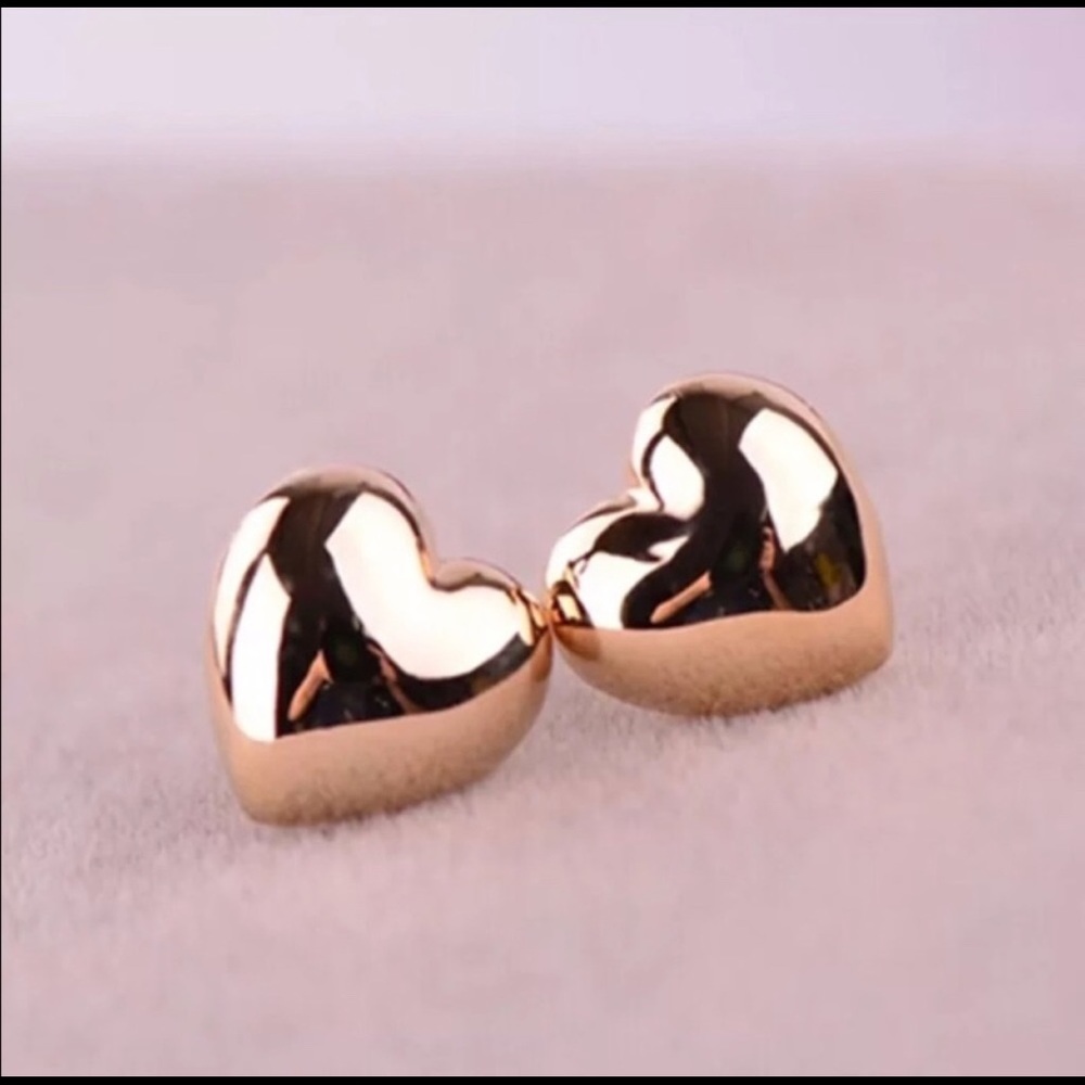 Beautiful simple heart earrings